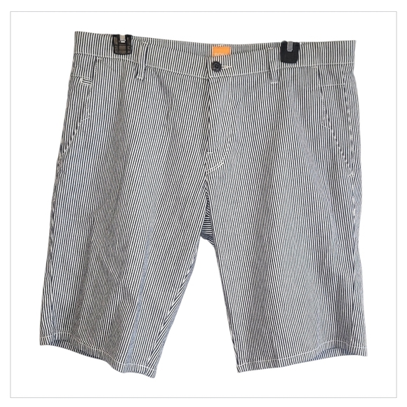 Hugo Boss Orange Label Slim Fit Stripe Shorts 34 - Picture 3 of 11